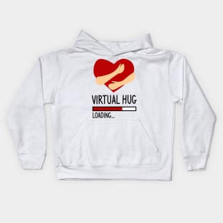 Virtual Hug Loading Kids Hoodie